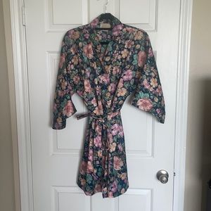 Satin Robe with Matching Gown